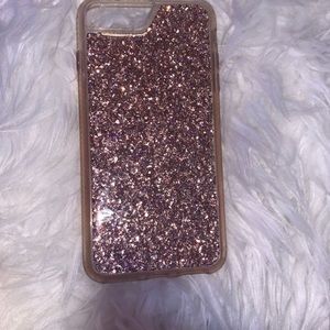 Pink glittery iPhone 7 Plus or 8 Plus case